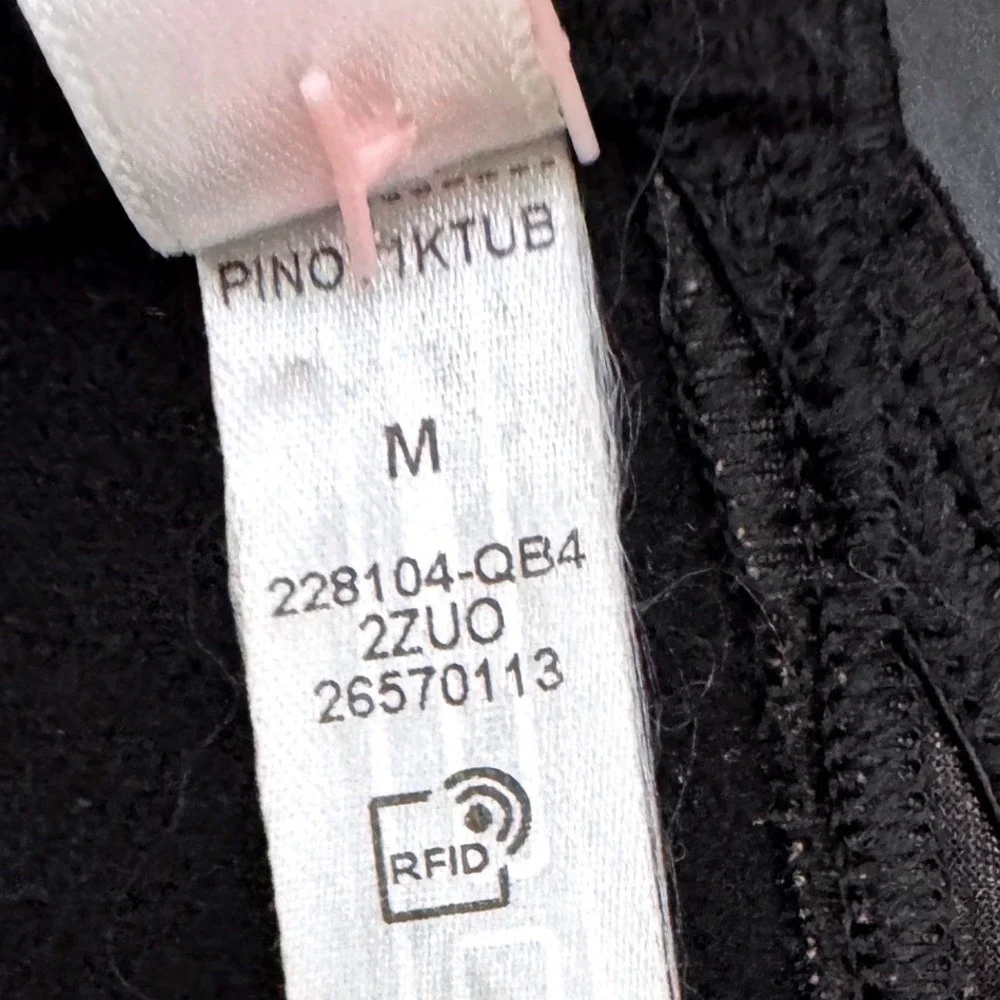 PINK Victoria's Secret Bralette Crushed Velvet Triangle Black Medium Y2K Lounge - Picture 10 of 10